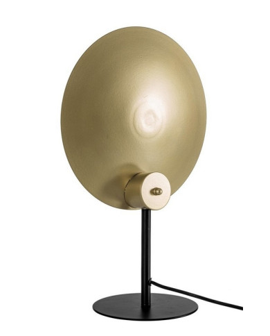 LÁMPARA DE SOBREMESA DESIGN NEGRO-ORO H4