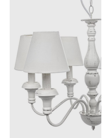 LÁMPARA DE TECHO 6LUCES STYLISH BLANCO