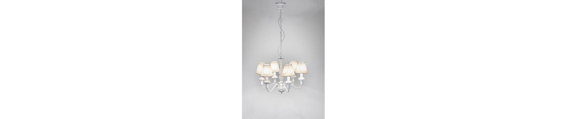 LÁMPARA DE TECHO 6LUCES STYLISH BLANCO