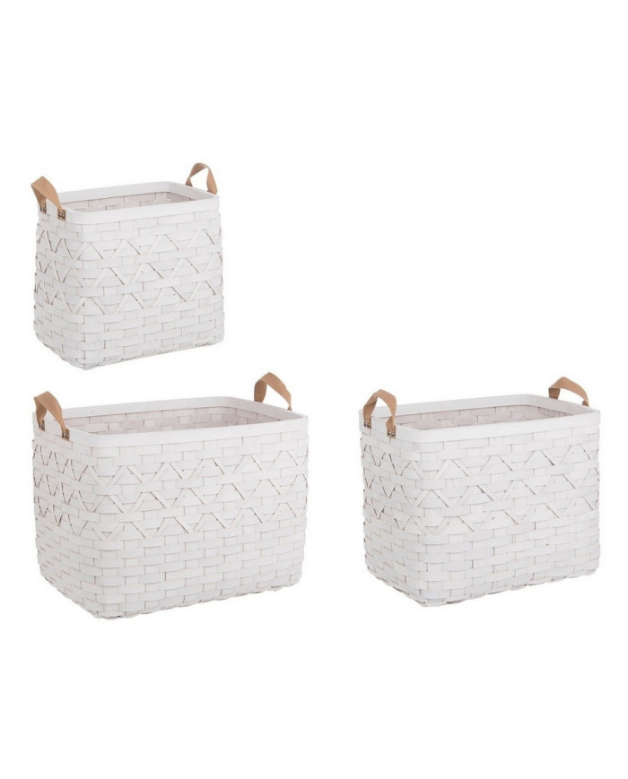 SET3 CESTA 2M LISETTE RECT BLANCO