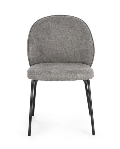 SILLA WENDY NEGRO/GRIS OSCURO