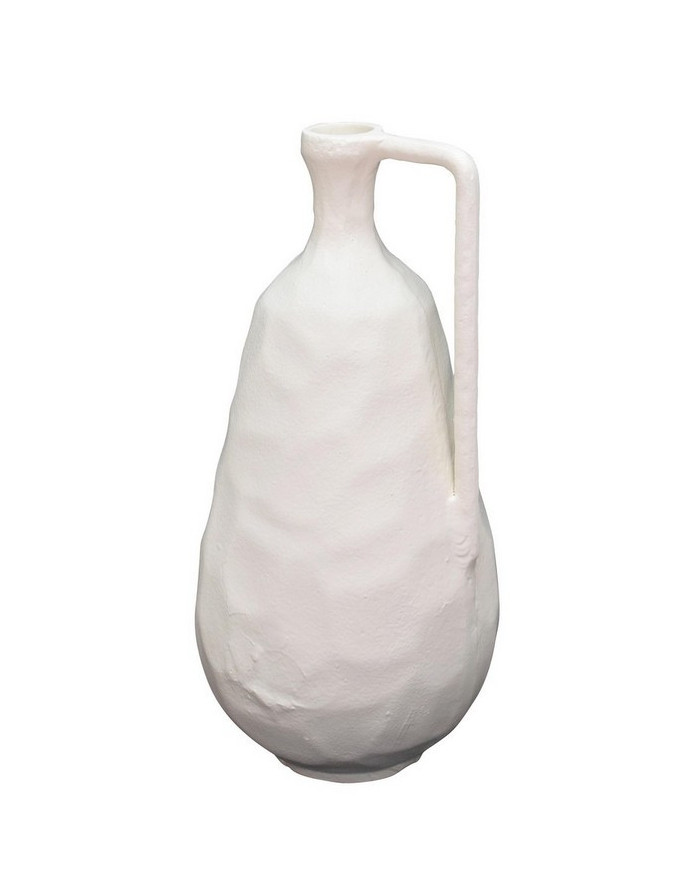BOTELLA DECORATIVA HISAR BLANCO H35
