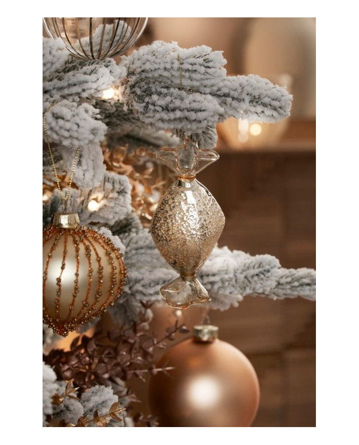 TOFFEE CHAMPAGNE GL ORNAMENT 4,6X11,9H