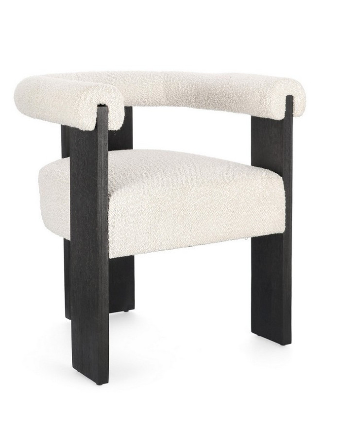 SILLA C-BR AGAPE NEGRO/NATURAL