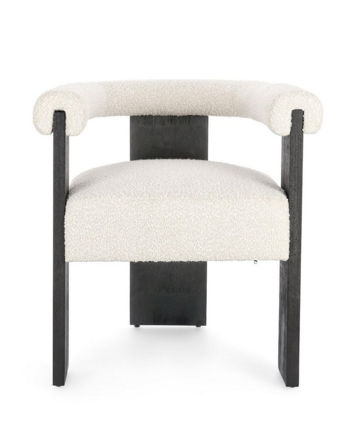 SILLA C-BR AGAPE NEGRO/NATURAL