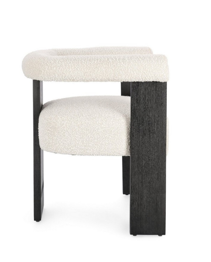 SILLA C-BR AGAPE NEGRO/NATURAL