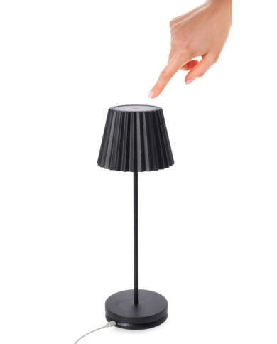 LÁMPARA MESA LED ARTIKA NEGRO H36