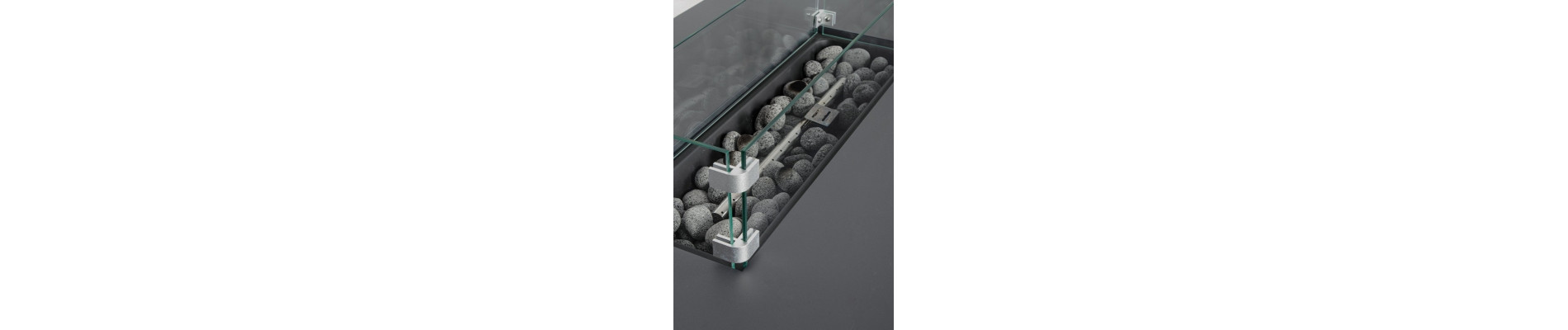 CHIMENEA DE GAS WOLKE GRIS OSCURO 110X65