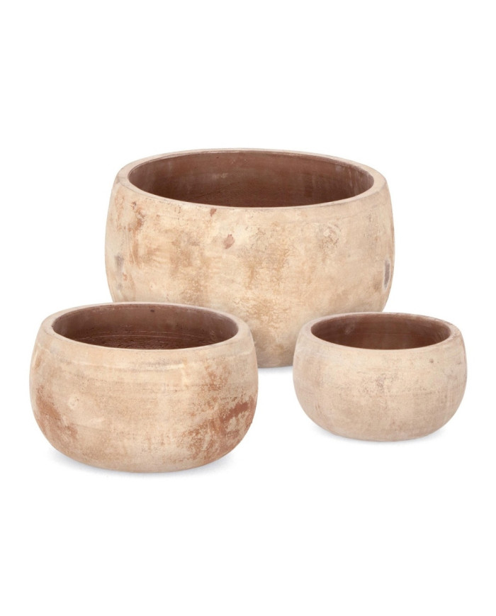 SET3 MACETERO MINH RED BAJO TERRACOTA MA