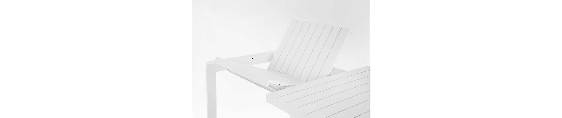 TAVOLO AL.KIPLIN 180-240X100 BIANCO CX21