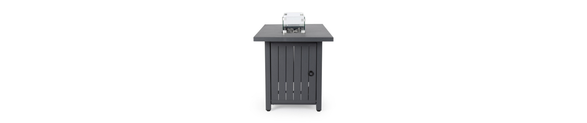 CHIMENEA DE GAS WOLKE GRIS OSCURO 109X59