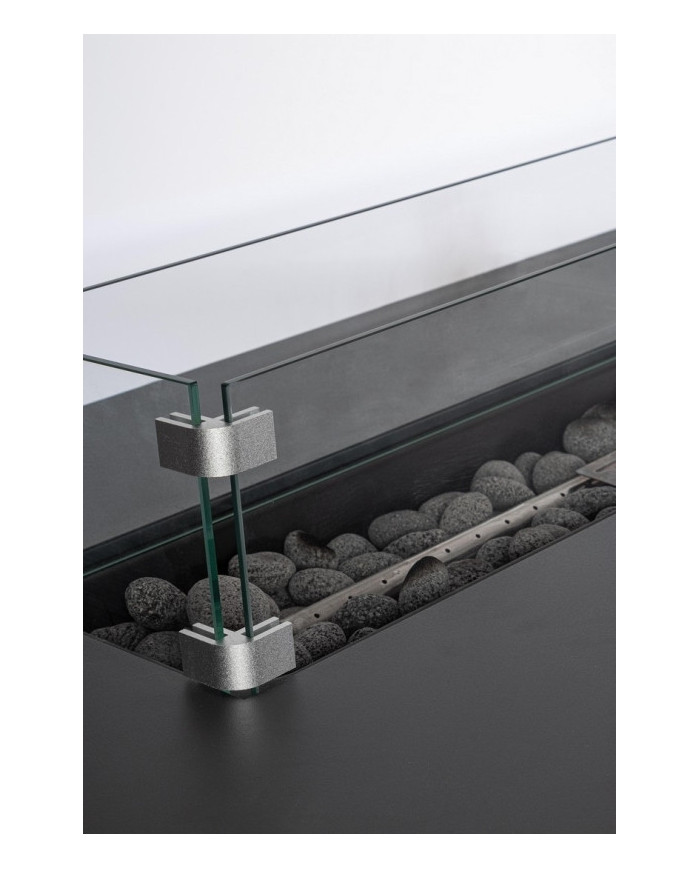 CHIMENEA DE GAS WOLKE GRIS OSCURO 109X59