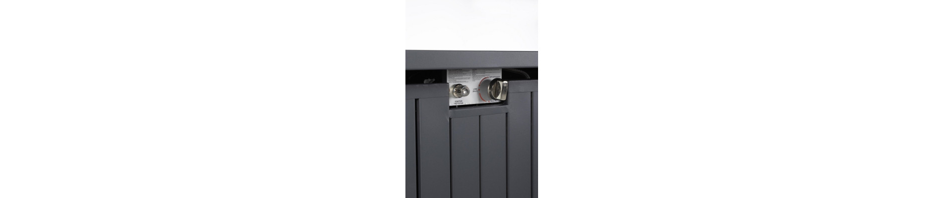 CHIMENEA DE GAS WOLKE GRIS OSCURO 109X59