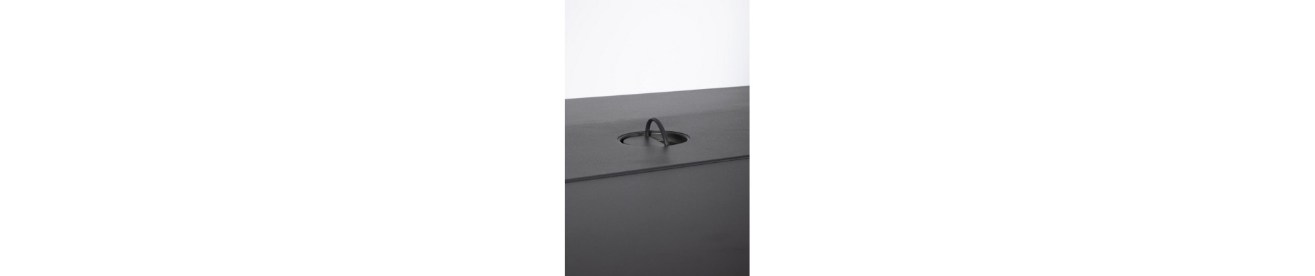 CHIMENEA DE GAS WOLKE GRIS OSCURO 109X59