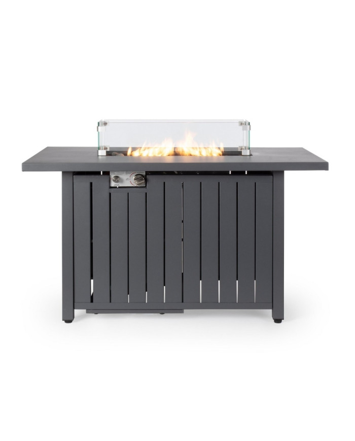 CHIMENEA DE GAS WOLKE GRIS OSCURO 109X59
