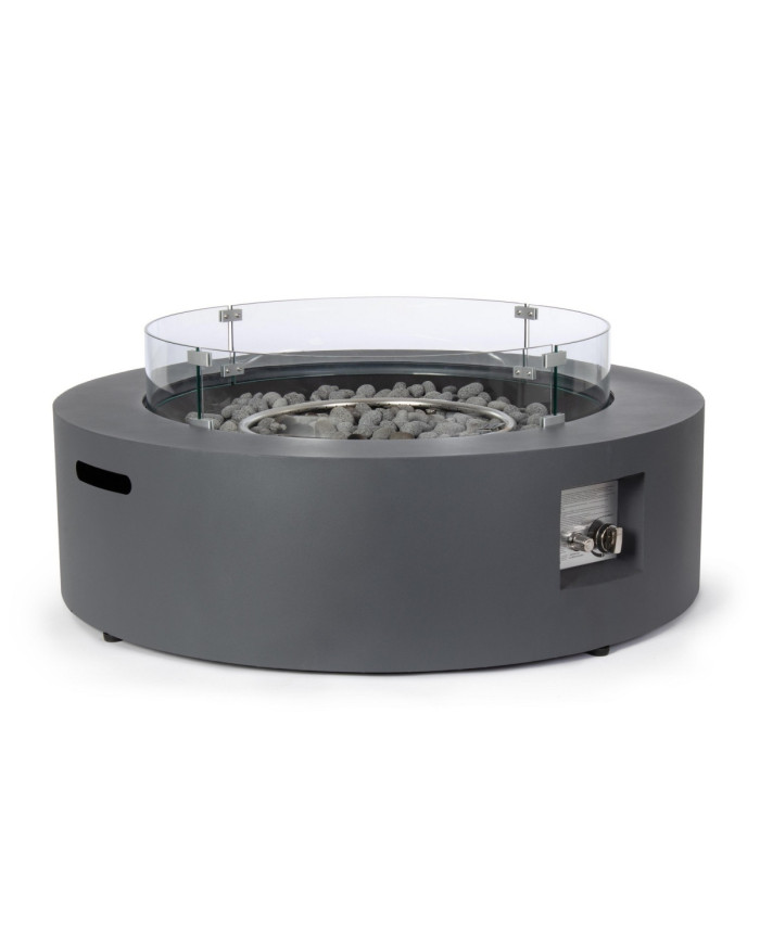 CHIMENEA DE GAS WOLKE GRIS OSCURO D104