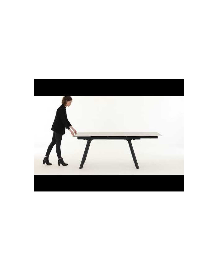 MESA EXT. JARKKO 160-240X90 NEGRO