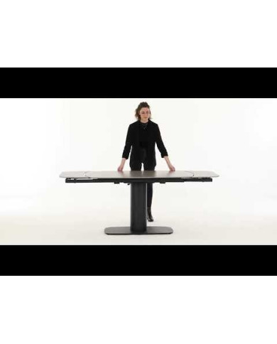 MESA EXT. JEREMIAS 140-200X80 NEGRO
