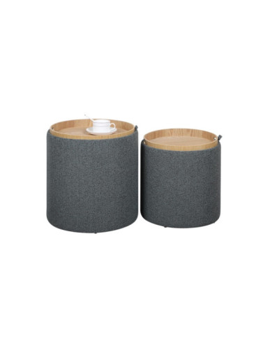 SET2 POUF C-CONT SASHA C-BAND DARK