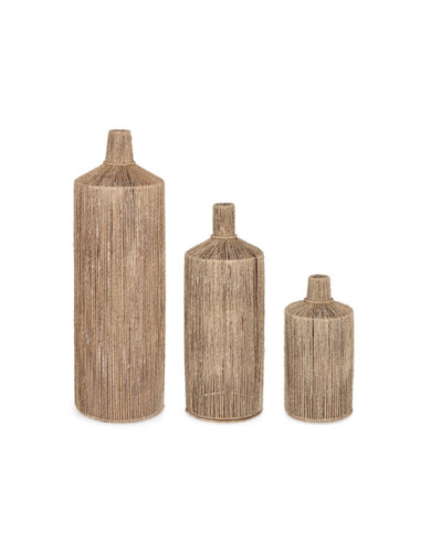 SET3 BOTELLA DECOR PHETRA RED NATURAL