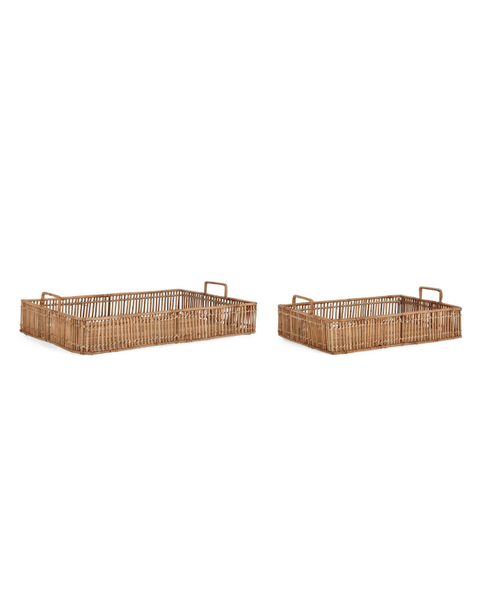 SET2 BANDEJA DECOR C-MAN KADIN RECT NAT
