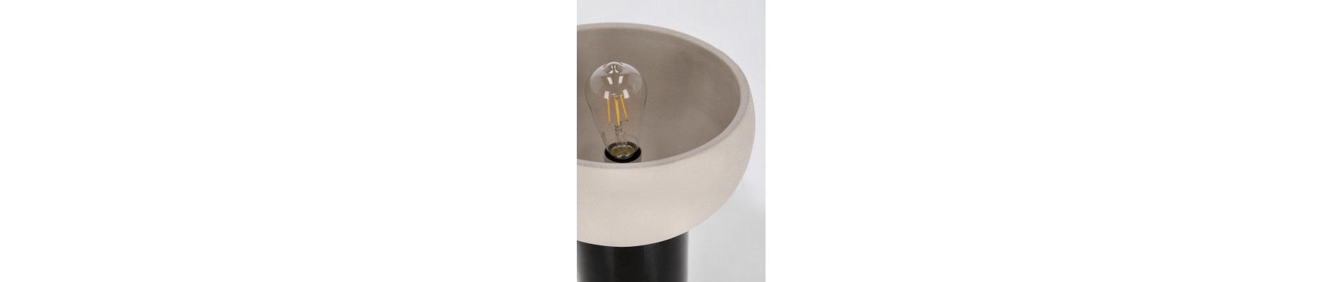LÁMPARA SOBREM. MANDYA BEIGE-NEGRO H46