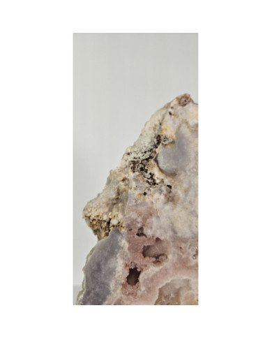 PLACA AMATISTA ROSA PULIDA EN PEANA (2,6 kg)