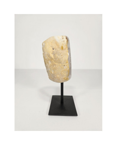 GEODINO DE ÁGATA EN PEANA DE HIERRO (869 gr)