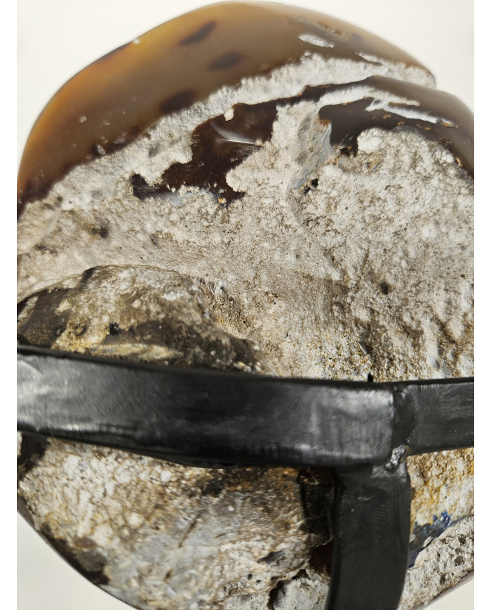 ÁGATA PULIDA DOS PIEZAS EN PEANA (4,3 kg)