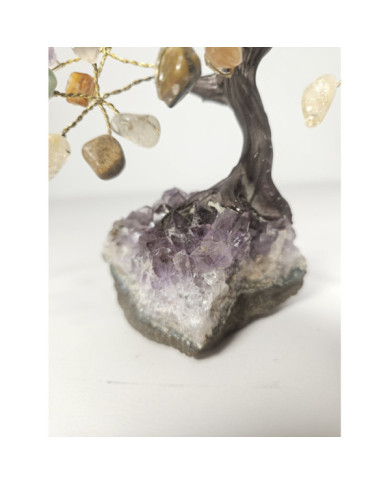 BONSAI DE MINERALES MINI CON BASE DE DRUSA AMATISTA