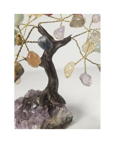BONSAI DE MINERALES MINI CON BASE DE DRUSA AMATISTA