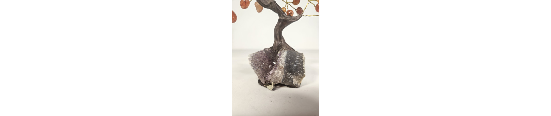 BONSAI DE CORNALINA MINI CON BASE DE DRUSA AMATISTA