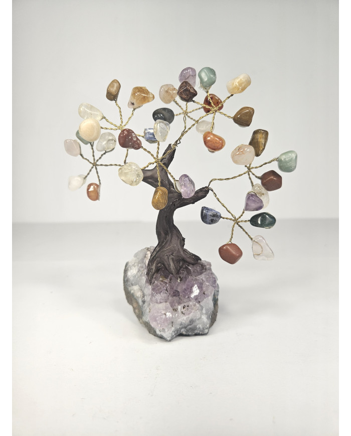 BONSAI DE MINERALES MINI CON BASE DE DRUSA AMATISTA