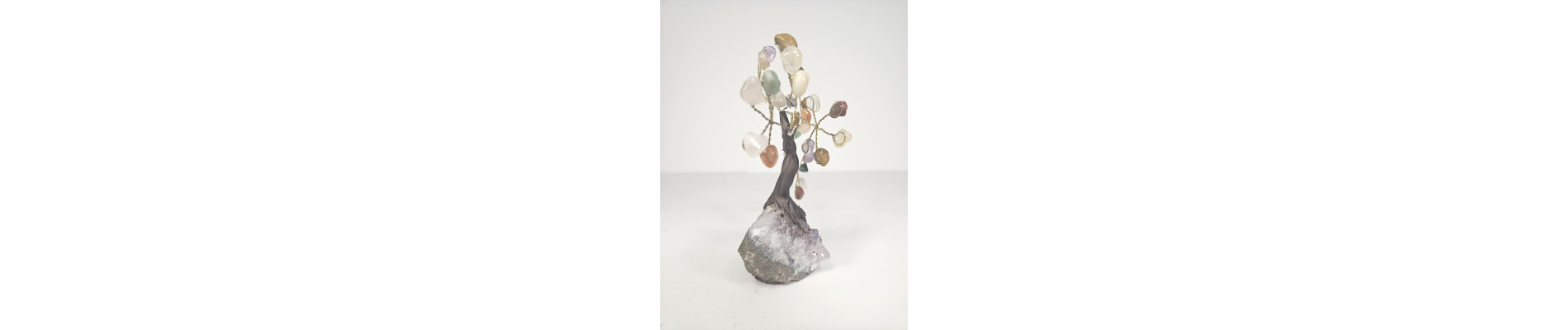 BONSAI DE MINERALES MINI CON BASE DE DRUSA AMATISTA