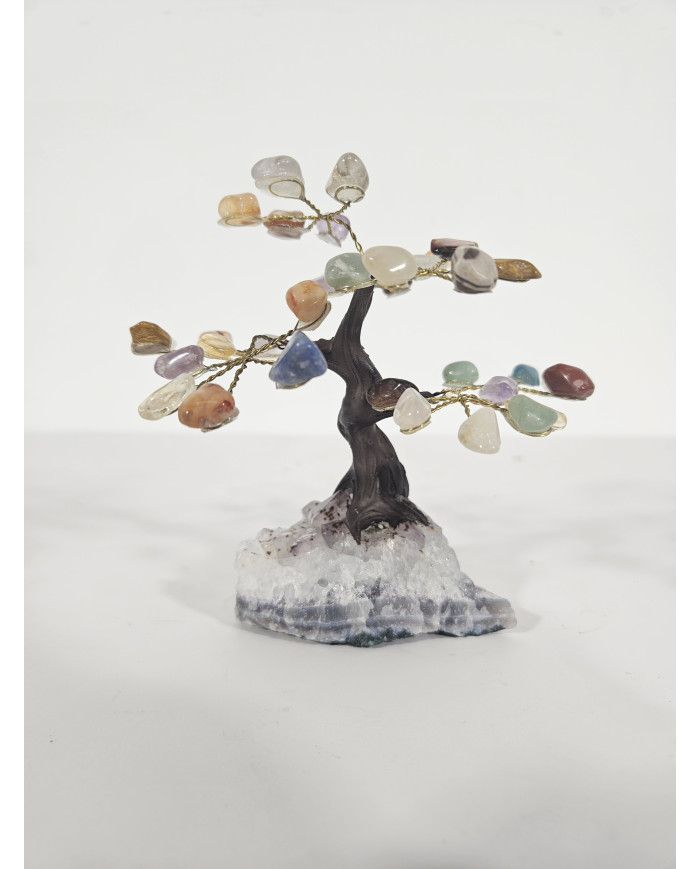 BONSAI DE MINERALES MINI CON BASE DE DRUSA AMATISTA