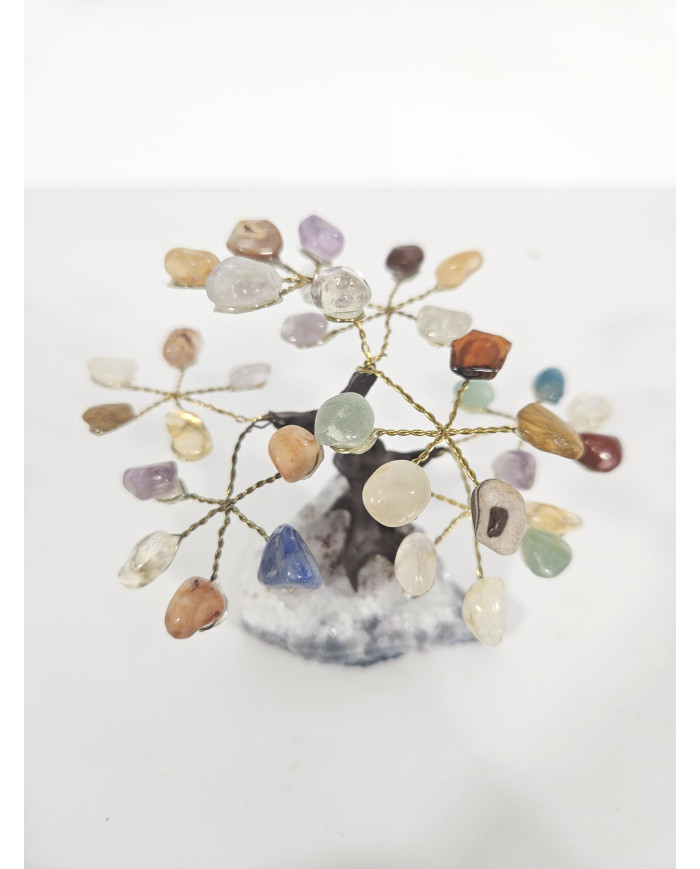 BONSAI DE MINERALES MINI CON BASE DE DRUSA AMATISTA