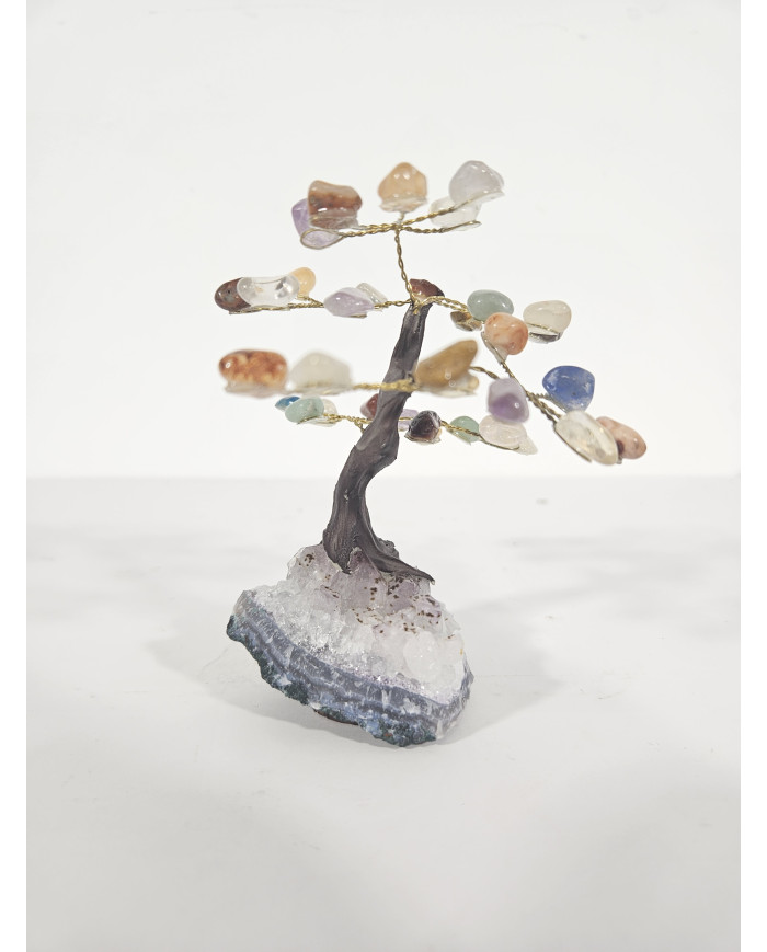 BONSAI DE MINERALES MINI CON BASE DE DRUSA AMATISTA