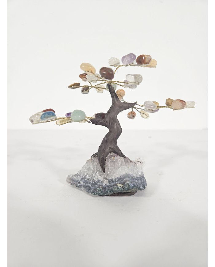 BONSAI DE MINERALES MINI CON BASE DE DRUSA AMATISTA