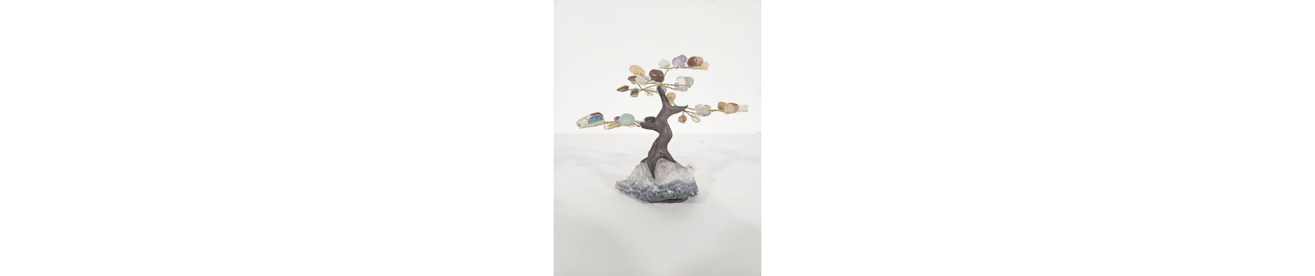 BONSAI DE MINERALES MINI CON BASE DE DRUSA AMATISTA