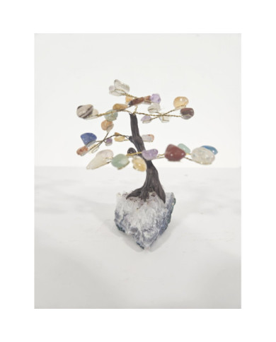 BONSAI DE MINERALES MINI CON BASE DE DRUSA AMATISTA