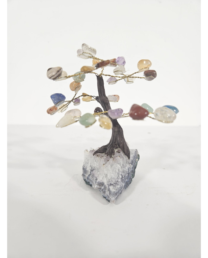 BONSAI DE MINERALES MINI CON BASE DE DRUSA AMATISTA