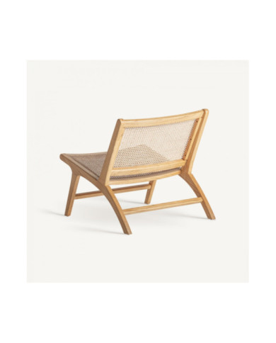 SILLÓN DE ABEDUL Y RATÁN