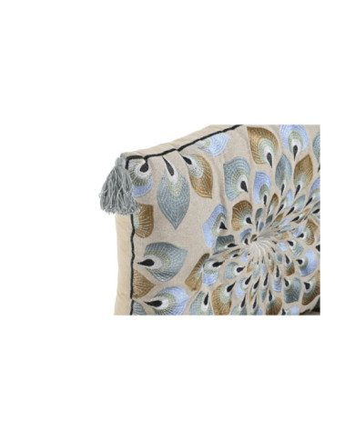 SILLON SET 4 ALGODON 90X55X18 DOBLE AZUL