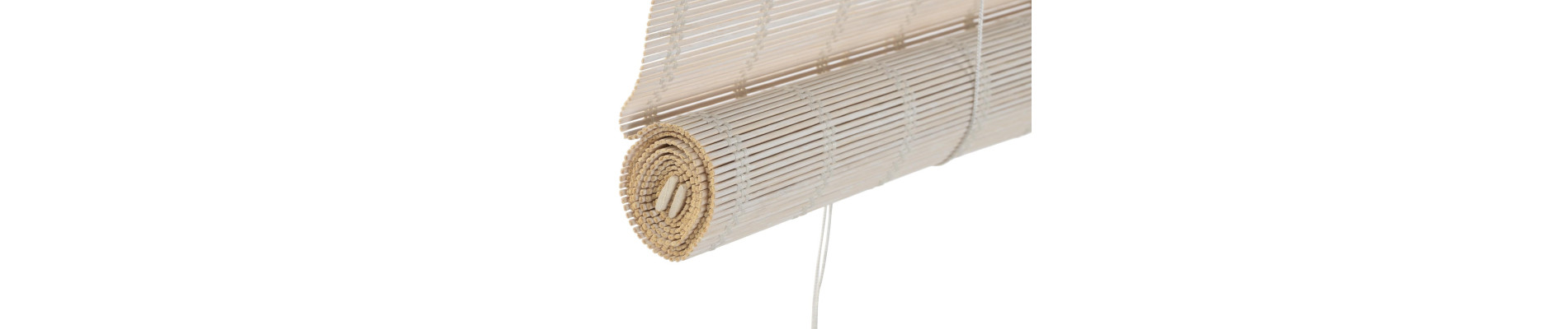 ESTOR BAMBU 120X2X175 ENROLLABLE BARNIZADO BLANCO