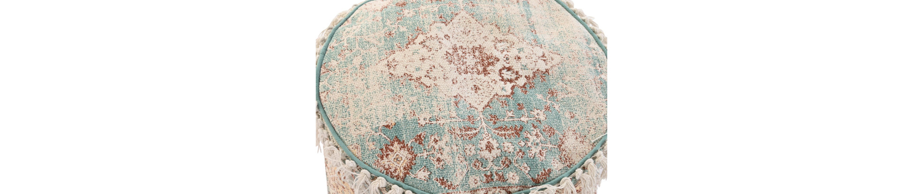 COJIN SUELO ALGODON 46X46X37 FLECOS VERDE