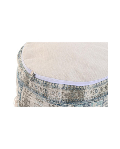 COJIN SUELO ALGODON 40X40X40 FLECOS AZUL