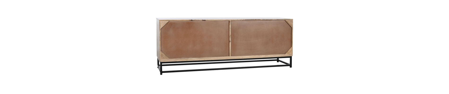BUFFET MANGO CRISTAL 170X40X65 LISTONES MARRON