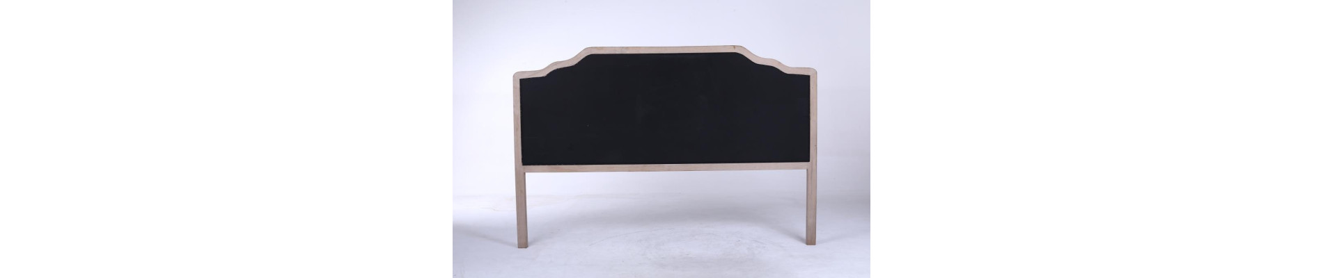 CABECERO CAMA LINO RUBBERWOOD 160X10X120 GRIS