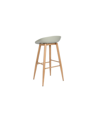 TABURETE PP METAL 42X43X84 VERDE