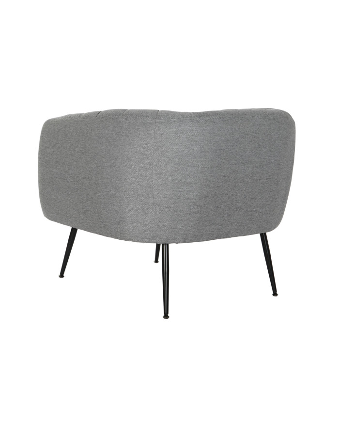 SILLON POLIESTER METAL 81X75X73 GRIS